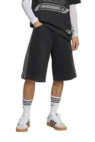 Short loose en jean Adicolor - Noir