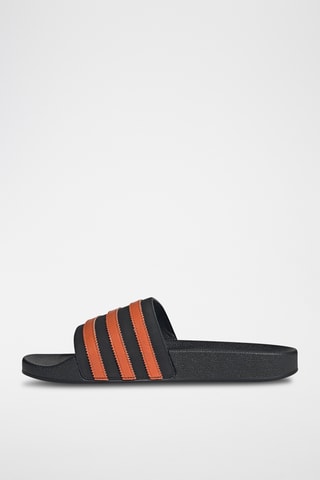 Claquettes en cuir Adilette - Noir