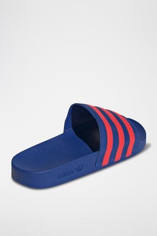 Claquettes en cuir Adilette - Bleu marine