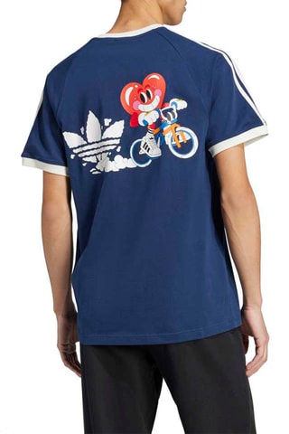 T-shirt slim Graphics - Bleu marine
