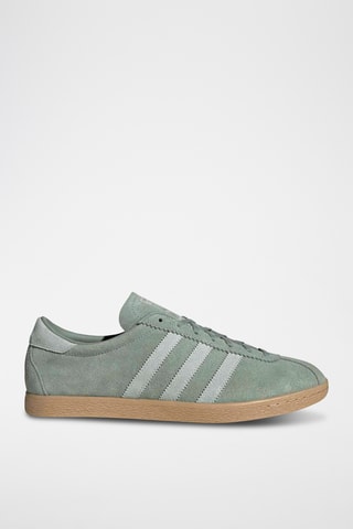 Baskets en nubuck Tabacco - Vert d’eau