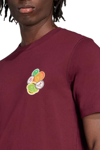 T-shirt loose Graphics - Bordeaux