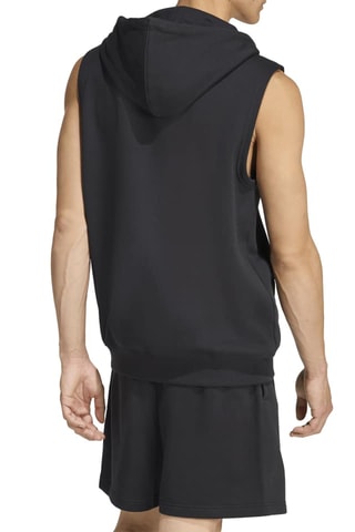 Sweat polaire sans manches à capuche Classic Essentials - Noir