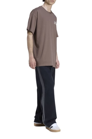 T-shirt oversize Speed100 - Marron