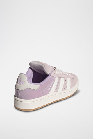 Baskets en nubuck Campus - Rose et blanc