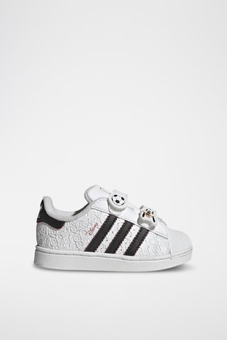 Baskets Dingo Disney en cuir Superstar - Blanc et noir