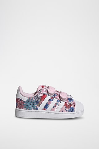 Baskets en cuir Superstar - Rose et blanc