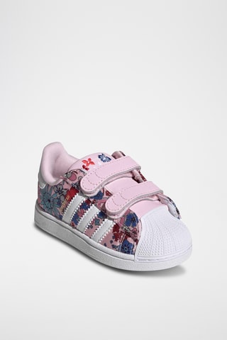 Baskets en cuir Superstar - Rose et blanc