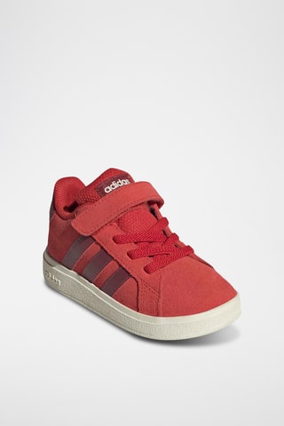 Baskets en cuir Grand Court - Rouge