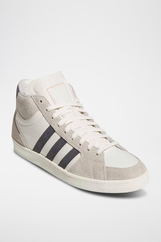 Chaussures de skateboard en cuir FSBS - Blanc et gris clair