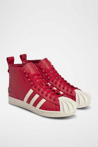 Baskets en cuir Superstar - Rouge