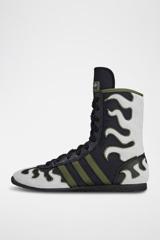 Baskets montantes en cuir - Noir