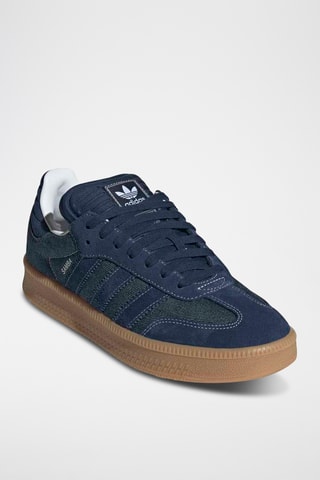 Baskets en cuir - Bleu marine