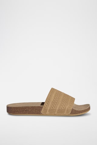 Claquettes en nubuck Adilette - Beige