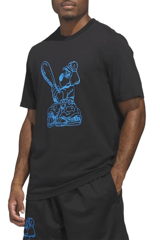 T-shirt de skateboard regular Graphics - Noir