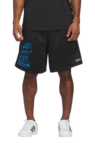 Bermuda de skateboard loose Graphics - Noir
