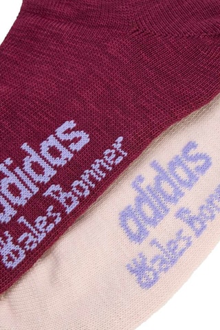 2 paires de chaussettes Statement HZA - Bordeaux et blanc