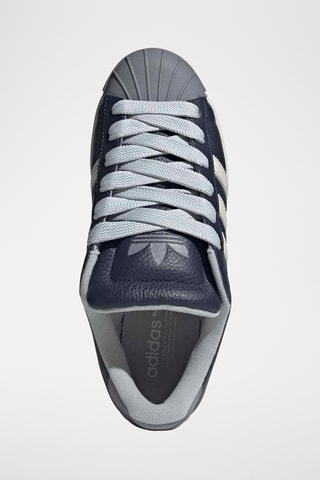 Baskets en nubuck Superstar - Gris et bleu marine