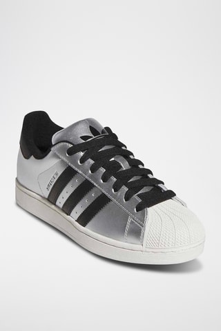 Baskets en cuir Superstar - Argenté