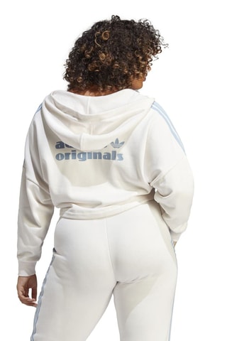 Sweat à capuche Cropped Blanc