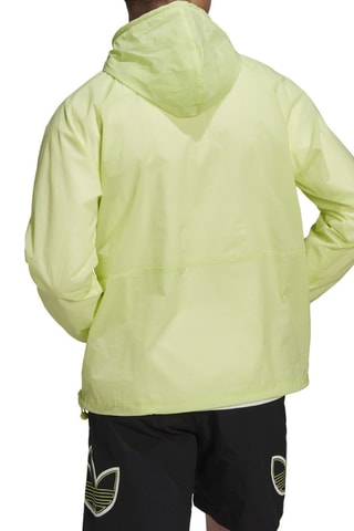 Coupe-vent à capuche Anorak Vert citron