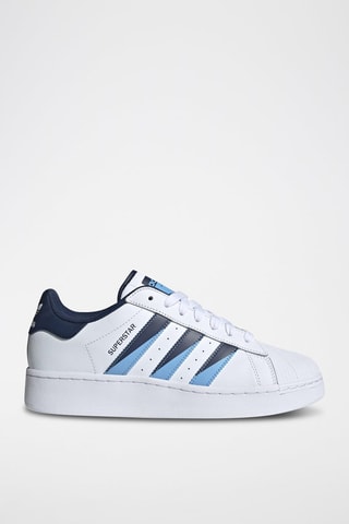 Sneakers en cuir Superstar - Blanc et bleu