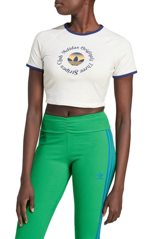 T-shirt cropped GFX Baby - Blanc