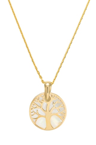 Pendentif Arbre de Vie - Or jaune et  nacre
