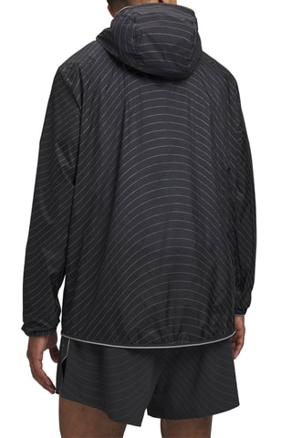 Veste de running à capuche HB - Gris foncé