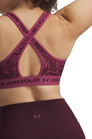 Brassière de sport push-up Crossback - Bordeaux