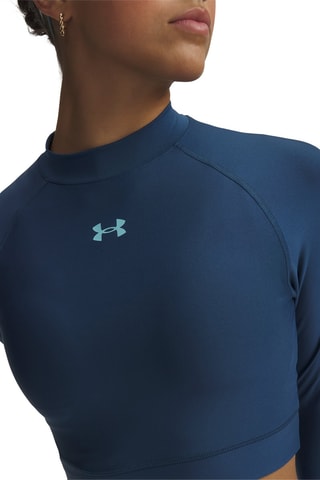 Crop top d’entraînement Heatgear - Bleu marine