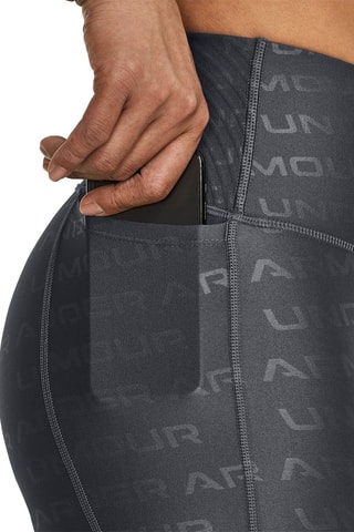 Legging d’entraînement taille haute Armour Emboss - Gris foncé