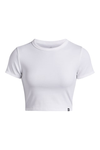 T-shirt cropped Rival Knit - Blanc