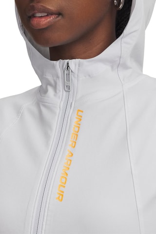 Sweat de running à capuche Launch Storm - Gris clair