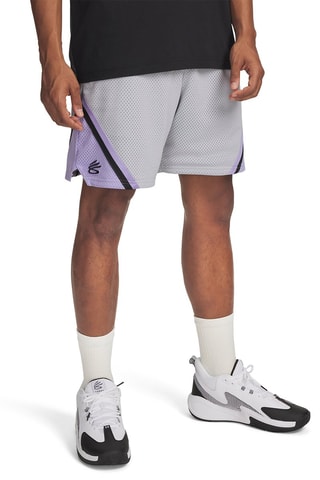 Short de basketball Curry - Gris clair