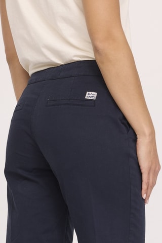 7/8 Broek met Hoge Taille Javi - Marineblauw