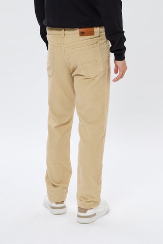 Velours Broek Regular Josias - Beige