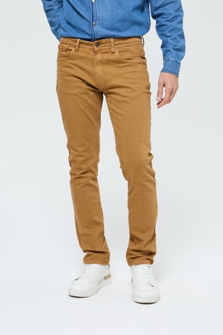 Broek Straight Jordy - Camel