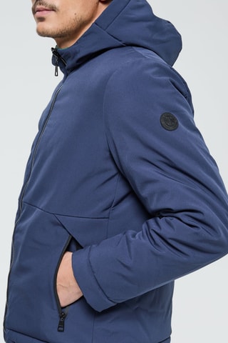 Dubbelzijdig Jasje met Capuchon Facila - Marineblauw