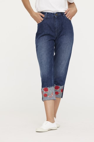 Driekwart Jeans Julie - Marineblauw