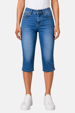 Driekwart Jeans Jalina - Marineblauw