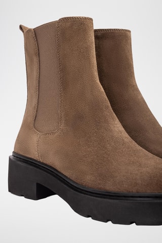 Botines de piel - Marrón claro