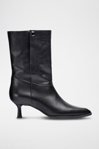 Botas de piel - Negro