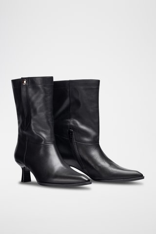 Botas de piel - Negro