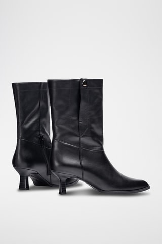 Botas de piel - Negro