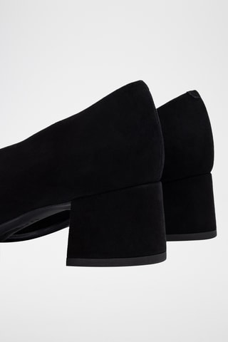Zapatos de piel de tacón - Negro