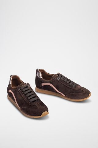 Zapatillas de piel - Marrón