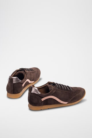 Zapatillas de piel - Marrón