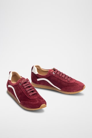 Zapatillas de piel - Burdeos