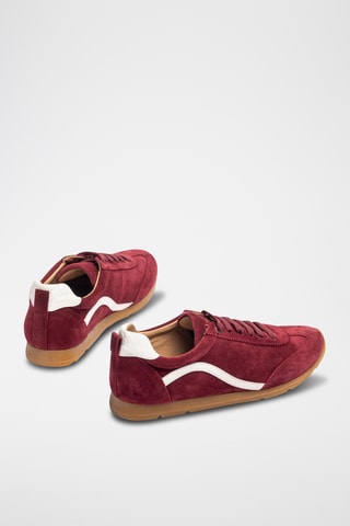 Zapatillas de piel - Burdeos